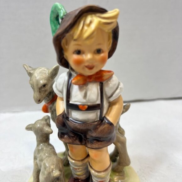 Vintage Goebel Hummel "Little Goat Herder" Boy w/Goats  Figurine #1689 - Picture 12 of 16